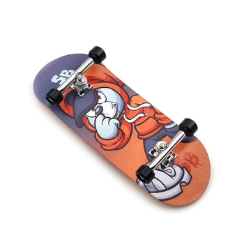 34mm x 96mm Pro Fingerboard Set-Up (Complete) | Real Wood Deck (5-Layers) | Pro Trucks with Lock-Nuts | Polyurethane Pro Wheels | Real Ball Bearings | Hooded Teddy  SPITBOARDS
